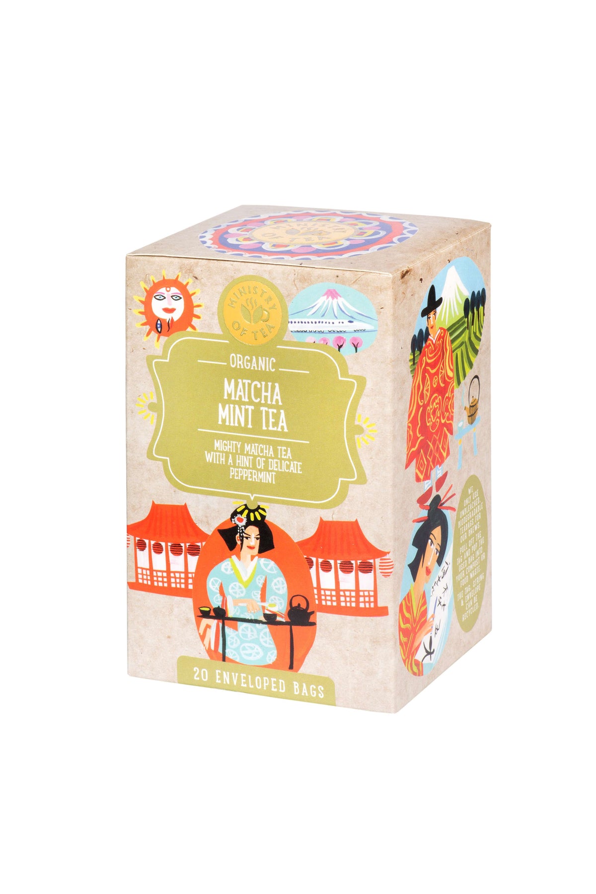 Ministry of Tea Organic Matcha Mint Tea  - 20bags