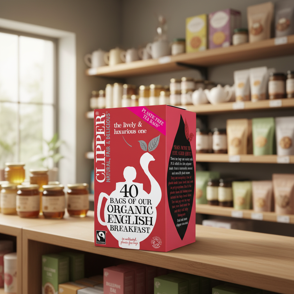 Clipper Fairtrade Org English Breakfast Tea Bags - 116g