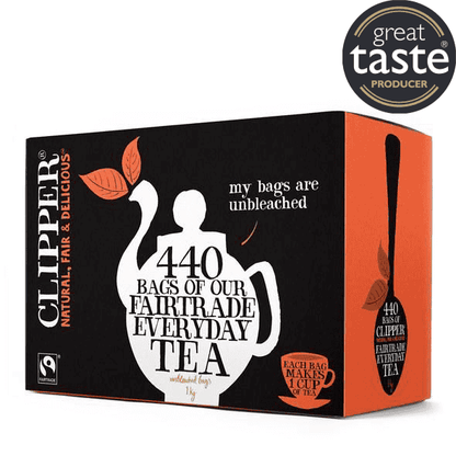 Clipper Fairtrade Everyday One Cup 440 Tea bags - 1kg