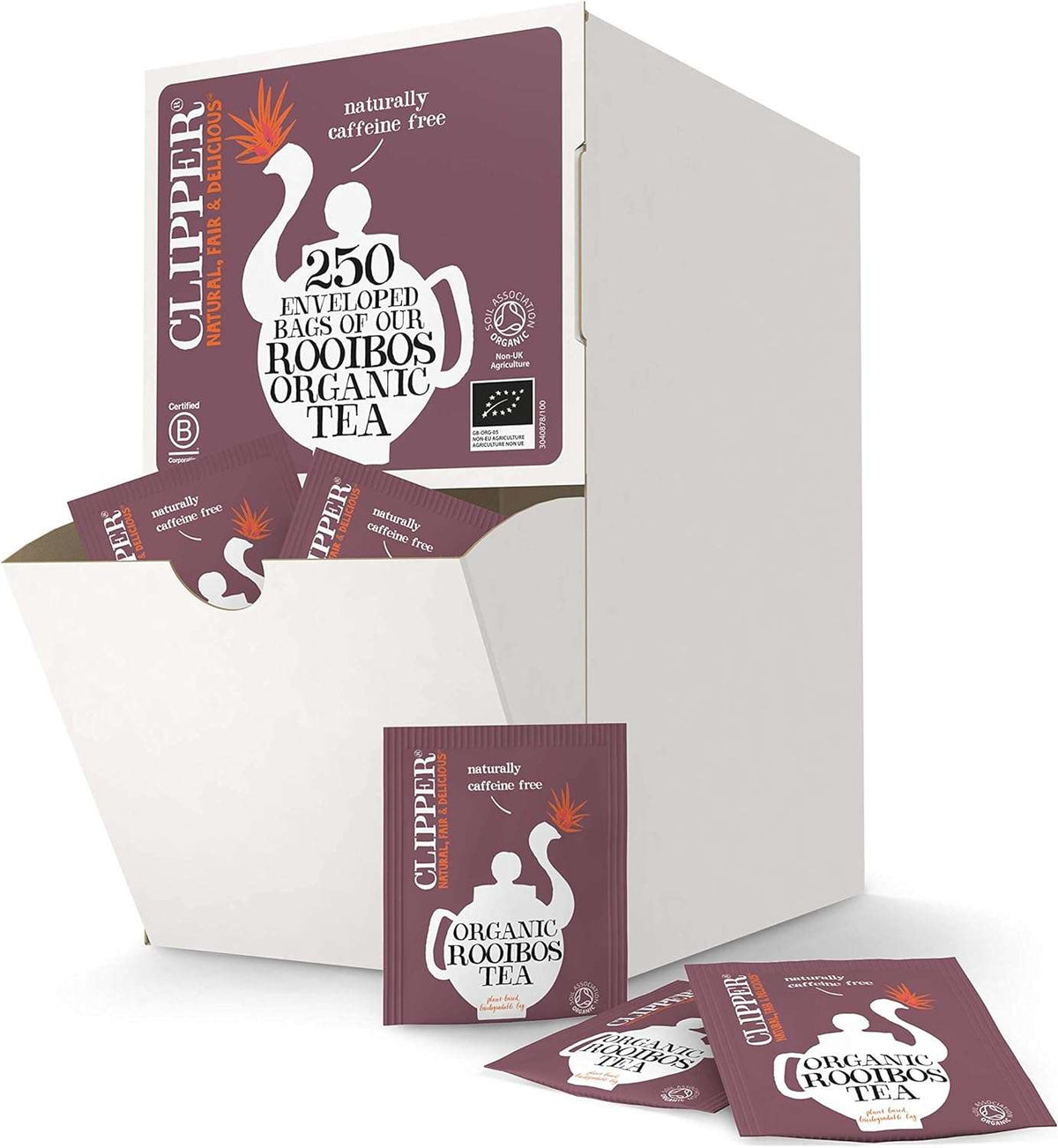 Clipper Fairtrade Organic Rooibos 250 Envelopes  - 500g
