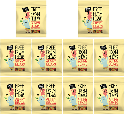 10 x Free From Fellows Gummy Bears - 100g