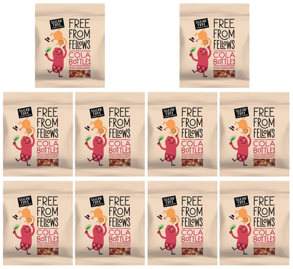 10 x Free From Fellows Cola Bottles - 100g