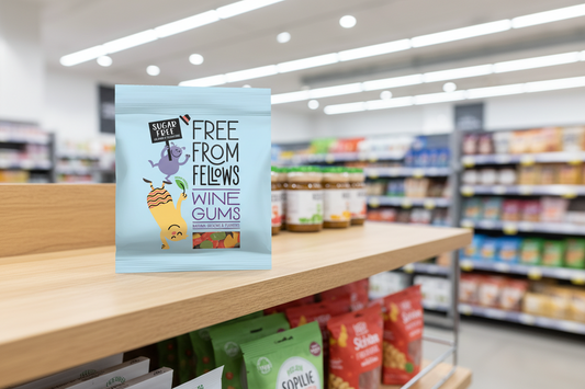 10 x Free From Fellows Wine Gums - 100g