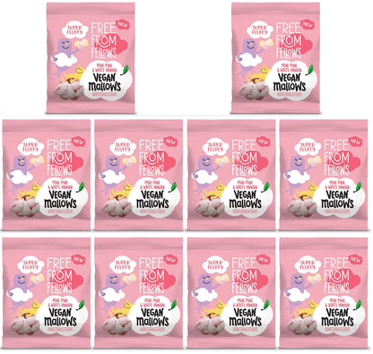 10 x Free From Fellows Vanilla P&W Mini Mallows - 105g