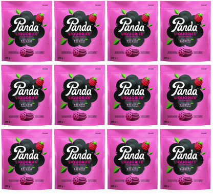 12 x Panda  Natural Raspberry Cuts - 200g
