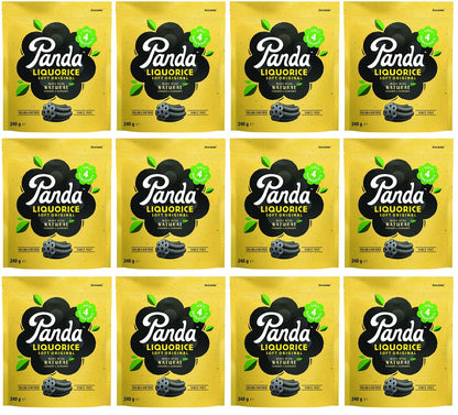 12 x Panda  Natural Liquorice Cuts - 240g