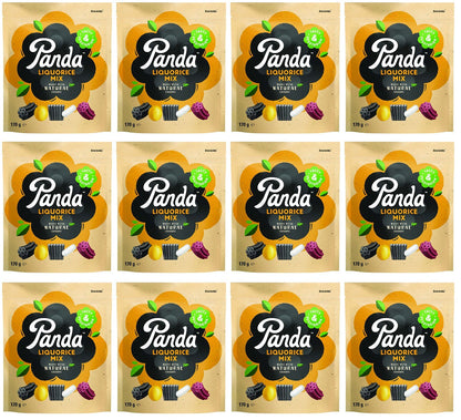 12 x Panda  Natural Liquorice Mix  - 170g