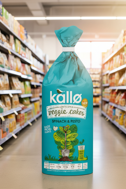 Kallo Spinach & Pesto Veggie Cakes - 122g