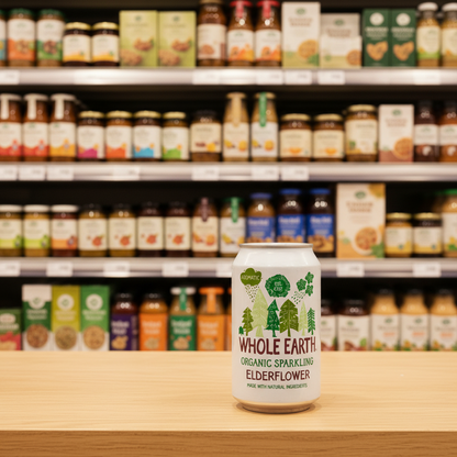 24 x Whole Earth Sparkling Elderflower - 330ml