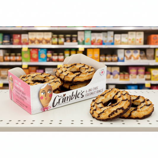 Mrs Crimbles Large Chocolate Coconut Rings  - 200g