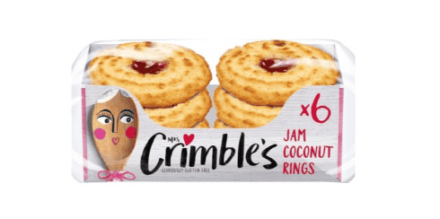 Mrs Crimbles Large Jam Coconut Rings - 240g