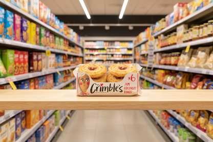 Mrs Crimbles Large Jam Coconut Rings - 240g