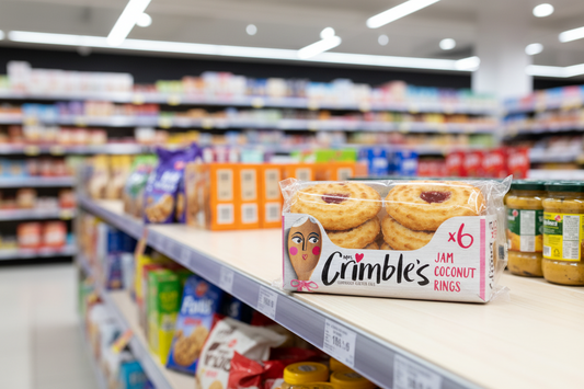 Mrs Crimbles Large Jam Coconut Rings - 240g
