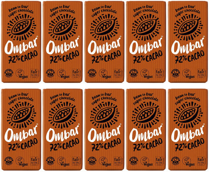 10 x Ombar 72% Cacao - 35g