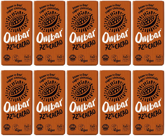 10 x Ombar 72% Cacao - 35g