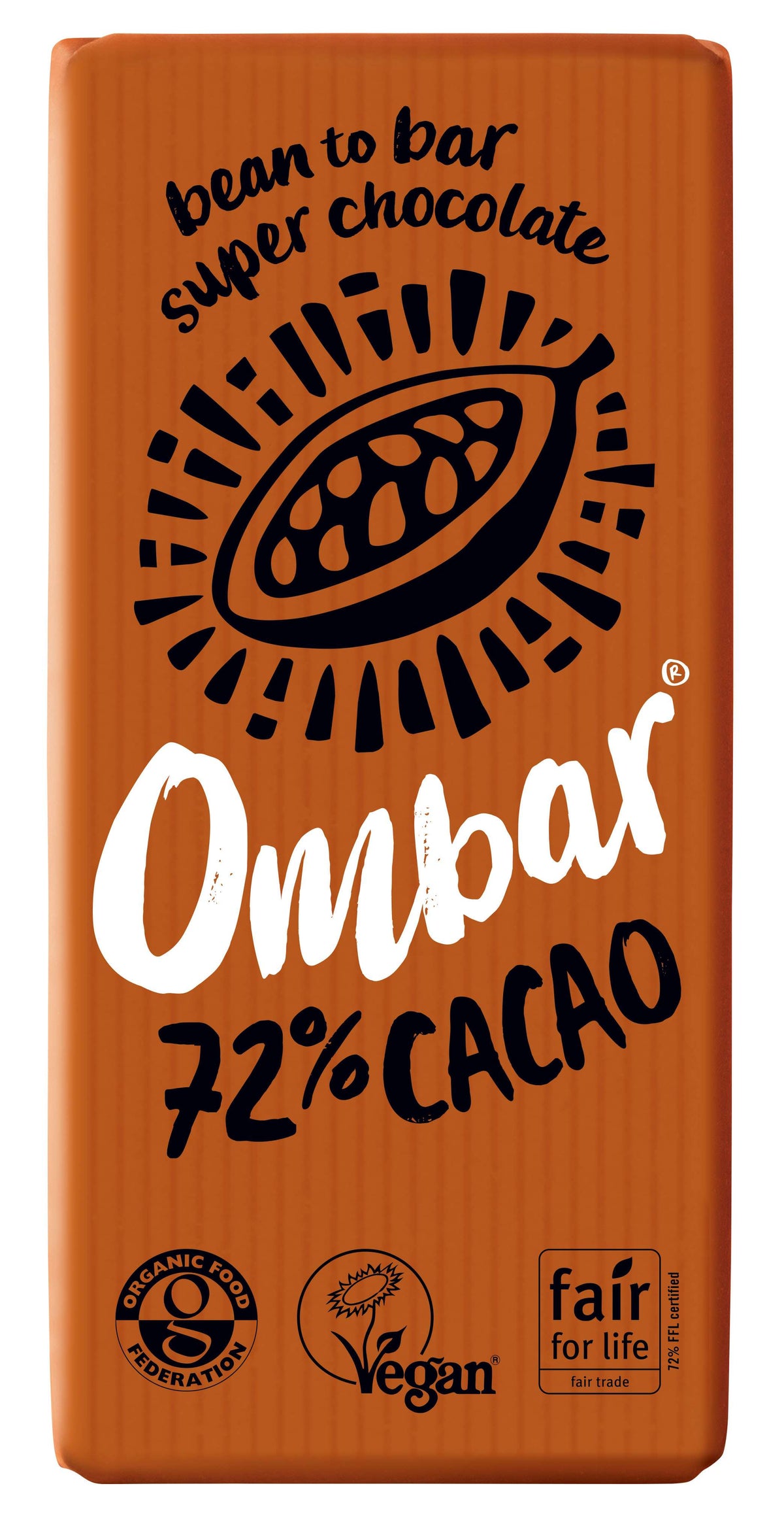 10 x Ombar 72% Cacao - 70g