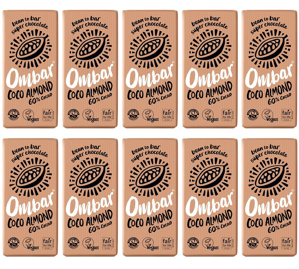 10 x Ombar Coco Almond - 70g