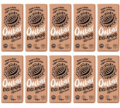 10 x Ombar Coco Almond - 70g