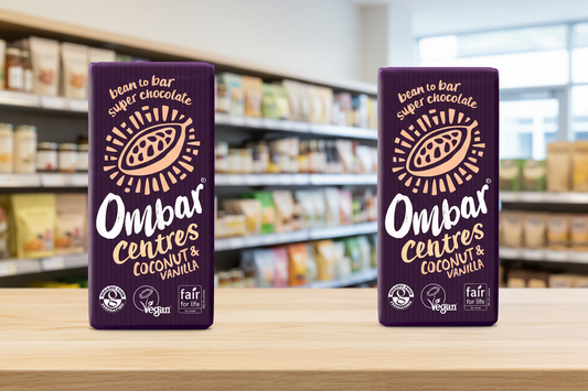 10 x Ombar Centres Coconut & Vanilla - 70g