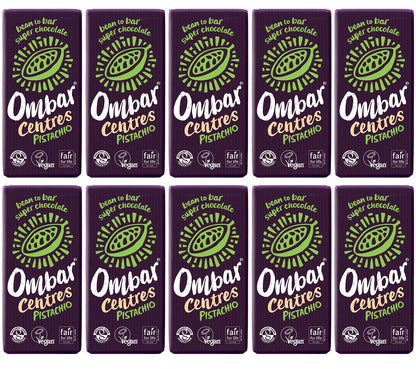10 x Ombar Centres Pistachio - 70g