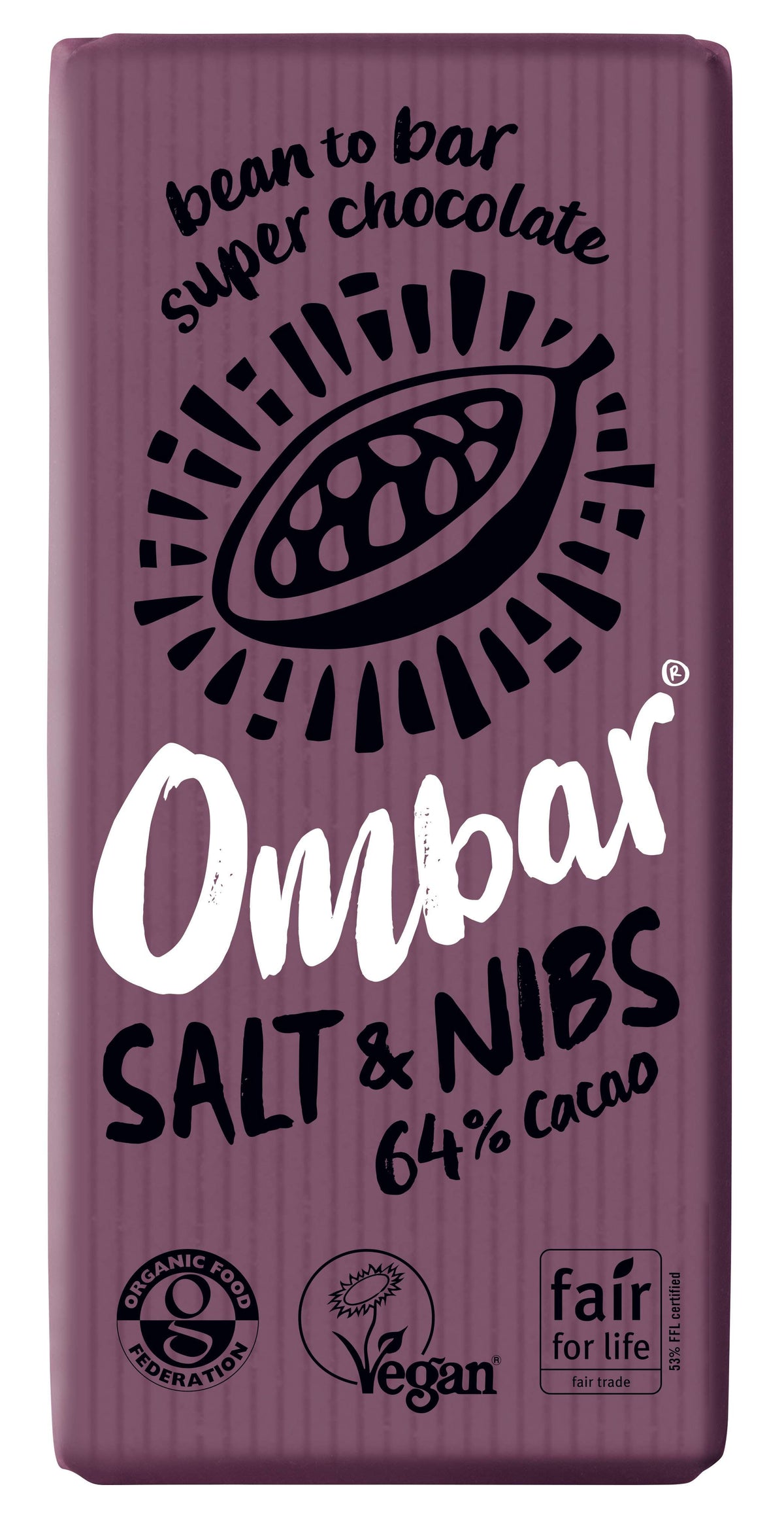 10 x Ombar Salt & Nibs - 70g