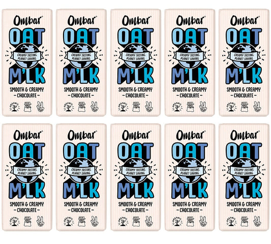 10 x Ombar Oat M'lk Smooth & Creamy - 70g