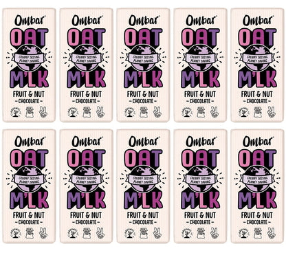 10 x Ombar Oat M'lk Fruit & Nut - 70g