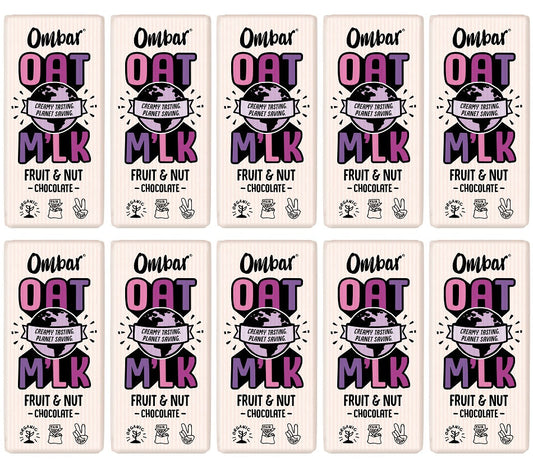 10 x Ombar Oat M'lk Fruit & Nut - 70g