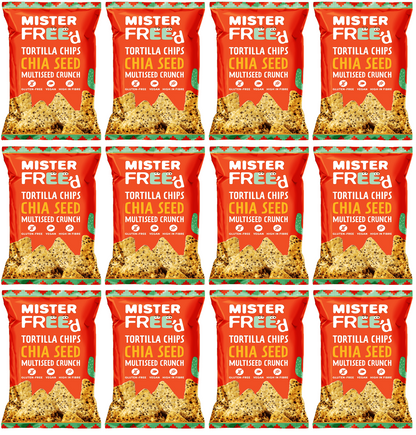 12 x Mister Free'd Tortilla Chips with Chia Seed - 135g