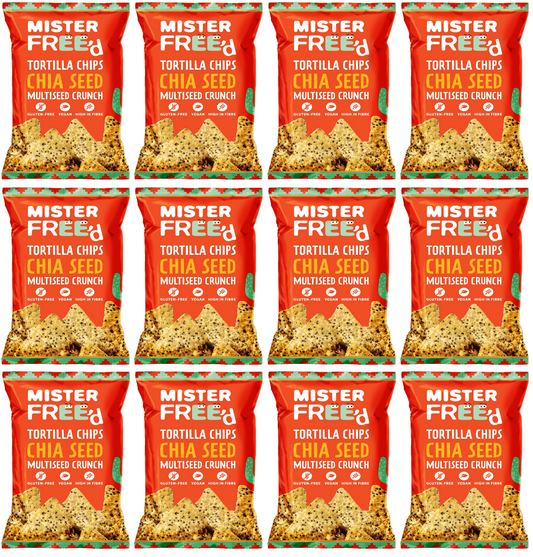 12 x Mister Free'd Tortilla Chips with Chia Seed - 135g