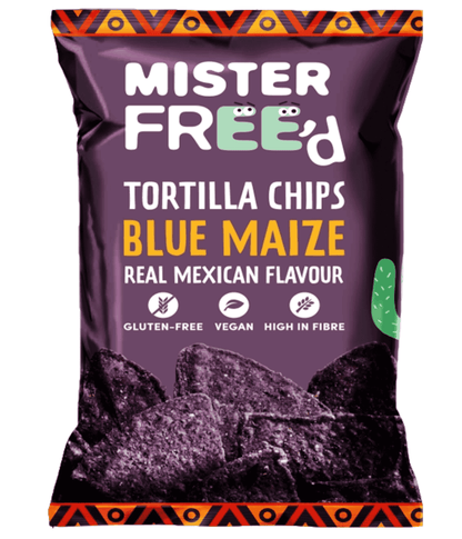 12 x Mister Free'd Tortilla Chips with Blue Maize - 135g