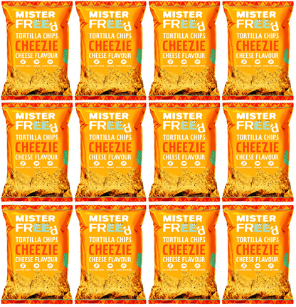 12 x Mister Free'd Tortilla Chips with Vegan Cheese - 135g