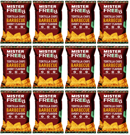 12 x Mister Free'd Tortilla Chips with Barbecue - 135g