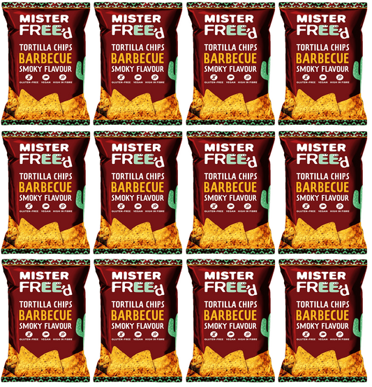 12 x Mister Free'd Tortilla Chips with Barbecue - 135g