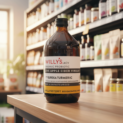 Willy's Organic Turmeric & Eureka Lemon ACV - 500ml