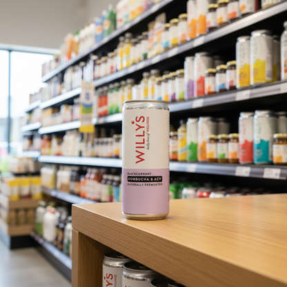Willy's Blackcurrant Kombucha & ACV - 250ml
