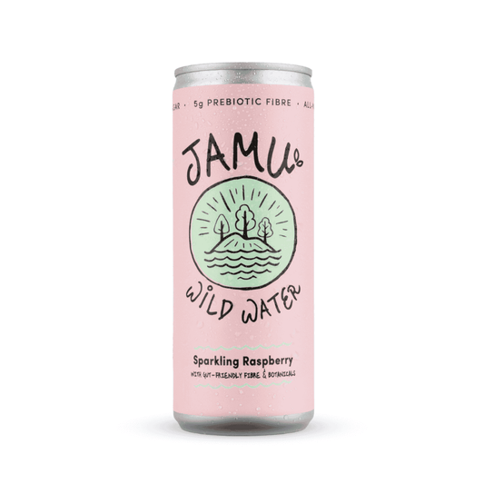 12 x Jamu Wild Water Natural Sparkling Raspberry - 250ml