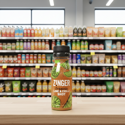 15 x James White Organic Lime & Chilli zinger shot - 70ml