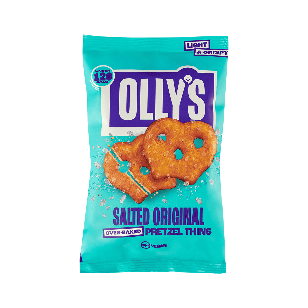 10 x Olly's Pretzel Thins - Original Salted - 35g