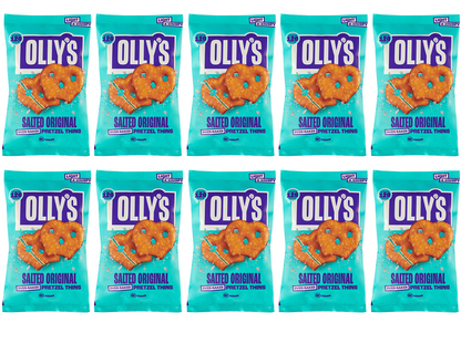 10 x Olly's Pretzel Thins - Original Salted - 35g