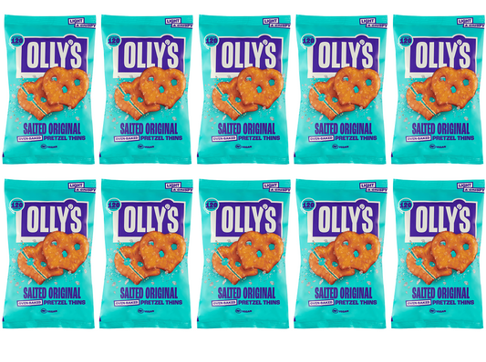 10 x Olly's Pretzel Thins - Original Salted - 35g