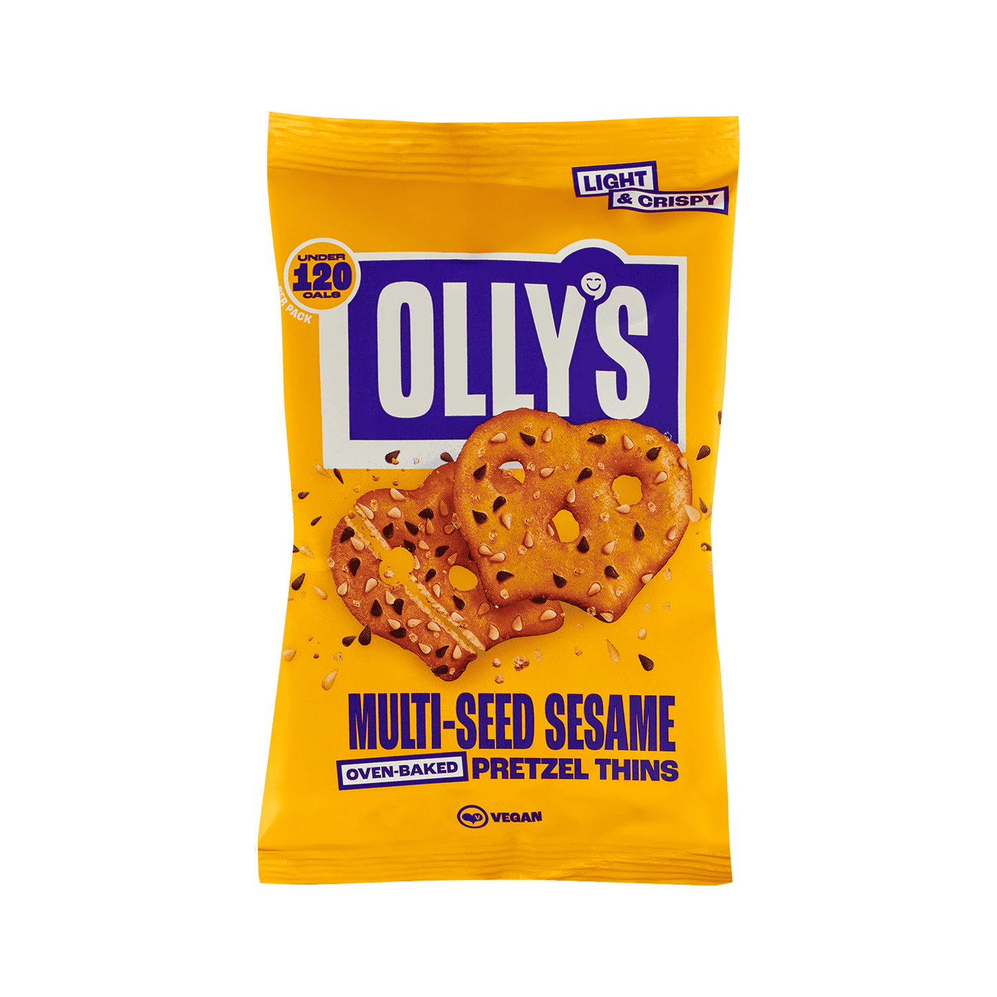 10 x Olly's Pretzel Thins - Multiseed Sesame - 35g