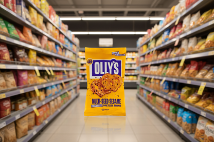 10 x Olly's Pretzel Thins - Multiseed Sesame - 35g