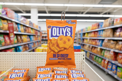 10 x Olly's Pretzel Thins - Oh So Cheesey - 35g