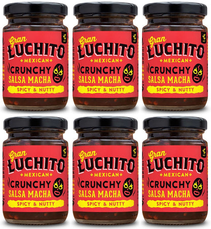 6 x Gran Luchito Salsa Macha - 100g