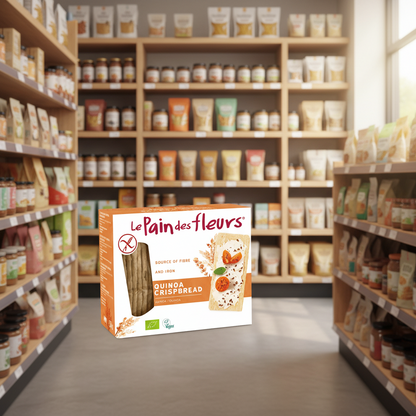 6 x Le Pain Des Fleurs Org Quinoa GF Crispbread - 150g