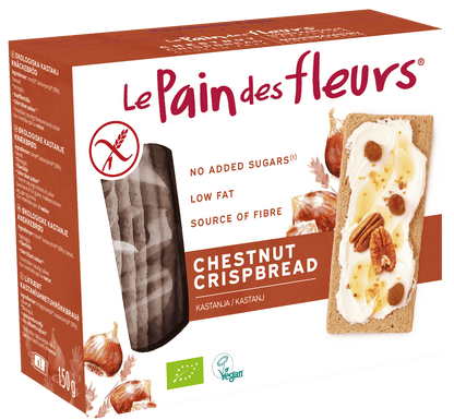 6 x Le Pain Des Fleurs Org Chestnut Flour GF Crispbread - 150g