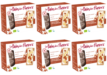 6 x Le Pain Des Fleurs Org Chestnut Flour GF Crispbread - 150g
