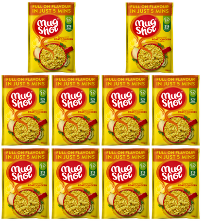 10 x Mug Shot Roast Chicken Pasta 54Gm