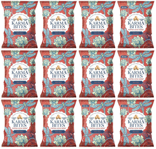 12 x Karma Bites Peri Peri Popped Lotus Seeds - 25g